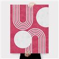 Picture of Bright Pink Abstract I  _GroupedProduct_Rectangle_Portrait_Canvas_