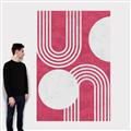 Picture of Bright Pink Abstract I  _GroupedProduct_Rectangle_Portrait_Canvas_