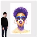 Picture of Purple Punk _GroupedProduct_Rectangle_Portrait_Canvas_
