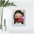 Picture of Masked Girl III _GroupedProduct_Rectangle_Portrait_Canvas_