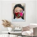 Picture of Masked Girl III _GroupedProduct_Rectangle_Portrait_Canvas_