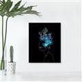 Picture of Neon Flower Girl on Black  _GroupedProduct_Rectangle_Portrait_Canvas_