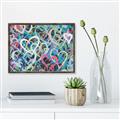 Picture of Painted Hearts _GroupedProduct_Rectangle_Landscape_Canvas_Framed_