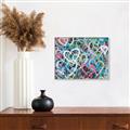 Picture of Painted Hearts _GroupedProduct_Rectangle_Landscape_Canvas_Framed_