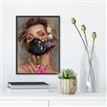 Picture of Masked Girl II _GroupedProduct_Rectangle_Portrait_Canvas_Framed_
