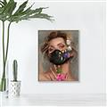 Picture of Masked Girl II _GroupedProduct_Rectangle_Portrait_Canvas_Framed_