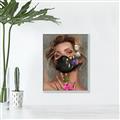 Picture of Masked Girl II _GroupedProduct_Rectangle_Portrait_Canvas_Framed_