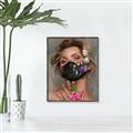 Picture of Masked Girl II _GroupedProduct_Rectangle_Portrait_Canvas_Framed_