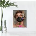 Picture of Masked Girl II _GroupedProduct_Rectangle_Portrait_Canvas_Framed_
