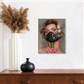 Picture of Masked Girl II _GroupedProduct_Rectangle_Portrait_Canvas_Framed_