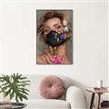 Picture of Masked Girl II _GroupedProduct_Rectangle_Portrait_Canvas_Framed_