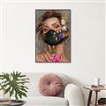 Picture of Masked Girl II _GroupedProduct_Rectangle_Portrait_Canvas_Framed_