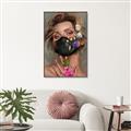 Picture of Masked Girl II _GroupedProduct_Rectangle_Portrait_Canvas_Framed_