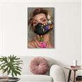 Picture of Masked Girl II _GroupedProduct_Rectangle_Portrait_Canvas_Framed_