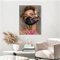 Picture of Masked Girl II _GroupedProduct_Rectangle_Portrait_Canvas_Framed_