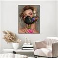 Picture of Masked Girl II _GroupedProduct_Rectangle_Portrait_Canvas_Framed_