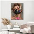 Picture of Masked Girl II _GroupedProduct_Rectangle_Portrait_Canvas_Framed_