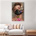 Picture of Masked Girl II _GroupedProduct_Rectangle_Portrait_Canvas_Framed_