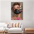 Picture of Masked Girl II _GroupedProduct_Rectangle_Portrait_Canvas_Framed_