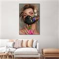 Picture of Masked Girl II _GroupedProduct_Rectangle_Portrait_Canvas_Framed_