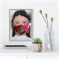 Picture of Masked Girl III _GroupedProduct_Rectangle_Portrait_Canvas_Framed_