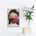 Picture of Masked Girl III _GroupedProduct_Rectangle_Portrait_Canvas_Framed_