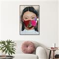 Picture of Masked Girl III _GroupedProduct_Rectangle_Portrait_Canvas_Framed_
