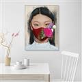 Picture of Masked Girl III _GroupedProduct_Rectangle_Portrait_Canvas_Framed_
