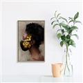 Picture of Masked Girl IV _GroupedProduct_Rectangle_Portrait_Canvas_Framed_