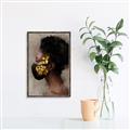 Picture of Masked Girl IV _GroupedProduct_Rectangle_Portrait_Canvas_Framed_