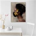 Picture of Masked Girl IV _GroupedProduct_Rectangle_Portrait_Canvas_Framed_
