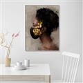 Picture of Masked Girl IV _GroupedProduct_Rectangle_Portrait_Canvas_Framed_