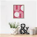 Picture of Bright Pink Abstract I  _GroupedProduct_Rectangle_Portrait_Canvas_Framed_