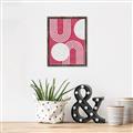 Picture of Bright Pink Abstract I  _GroupedProduct_Rectangle_Portrait_Canvas_Framed_