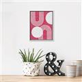 Picture of Bright Pink Abstract I  _GroupedProduct_Rectangle_Portrait_Canvas_Framed_