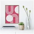 Picture of Bright Pink Abstract I  _GroupedProduct_Rectangle_Portrait_Canvas_Framed_