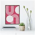 Picture of Bright Pink Abstract I  _GroupedProduct_Rectangle_Portrait_Canvas_Framed_