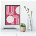 Picture of Bright Pink Abstract I  _GroupedProduct_Rectangle_Portrait_Canvas_Framed_