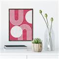 Picture of Bright Pink Abstract I  _GroupedProduct_Rectangle_Portrait_Canvas_Framed_