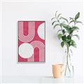 Picture of Bright Pink Abstract I  _GroupedProduct_Rectangle_Portrait_Canvas_Framed_
