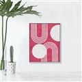 Picture of Bright Pink Abstract I  _GroupedProduct_Rectangle_Portrait_Canvas_Framed_