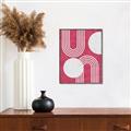 Picture of Bright Pink Abstract I  _GroupedProduct_Rectangle_Portrait_Canvas_Framed_