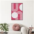 Picture of Bright Pink Abstract I  _GroupedProduct_Rectangle_Portrait_Canvas_Framed_