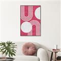 Picture of Bright Pink Abstract I  _GroupedProduct_Rectangle_Portrait_Canvas_Framed_