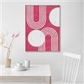 Picture of Bright Pink Abstract I  _GroupedProduct_Rectangle_Portrait_Canvas_Framed_