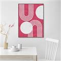 Picture of Bright Pink Abstract I  _GroupedProduct_Rectangle_Portrait_Canvas_Framed_