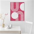 Picture of Bright Pink Abstract I  _GroupedProduct_Rectangle_Portrait_Canvas_Framed_