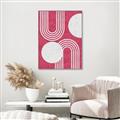 Picture of Bright Pink Abstract I  _GroupedProduct_Rectangle_Portrait_Canvas_Framed_