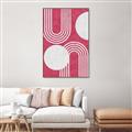 Picture of Bright Pink Abstract I  _GroupedProduct_Rectangle_Portrait_Canvas_Framed_