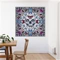 Picture of Butterfly Skull _GroupedProduct_Square_Canvas_Framed_